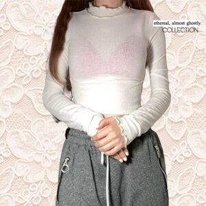 Out From Under by Urban Outfitters Everyday Turtleneck Cropped Top in White